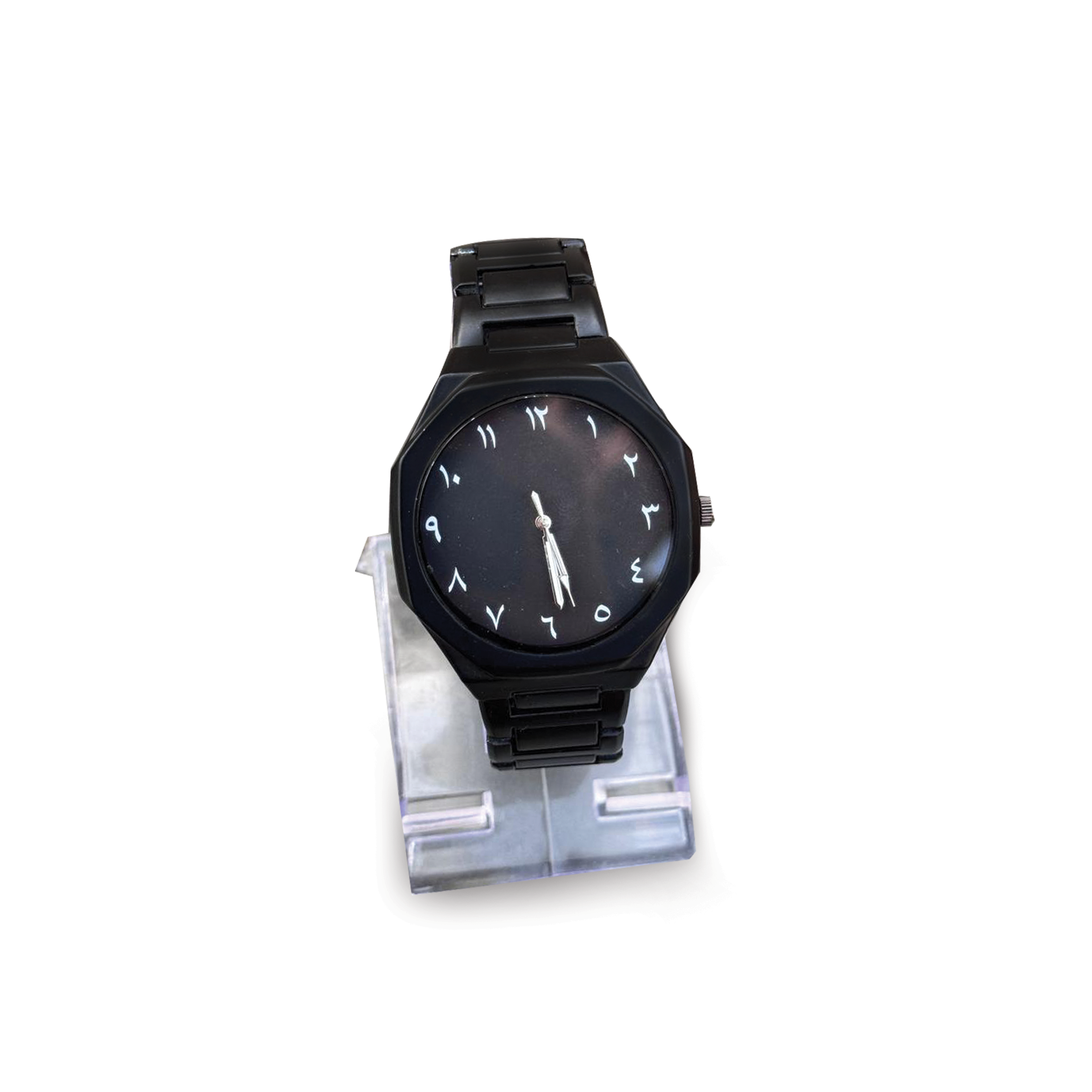 Arabic Aura Latest 2025 Watch for Men Boys| Matt Black Arabic Aura Watch for Men Women| Butterfly Clasp High Quality Watch