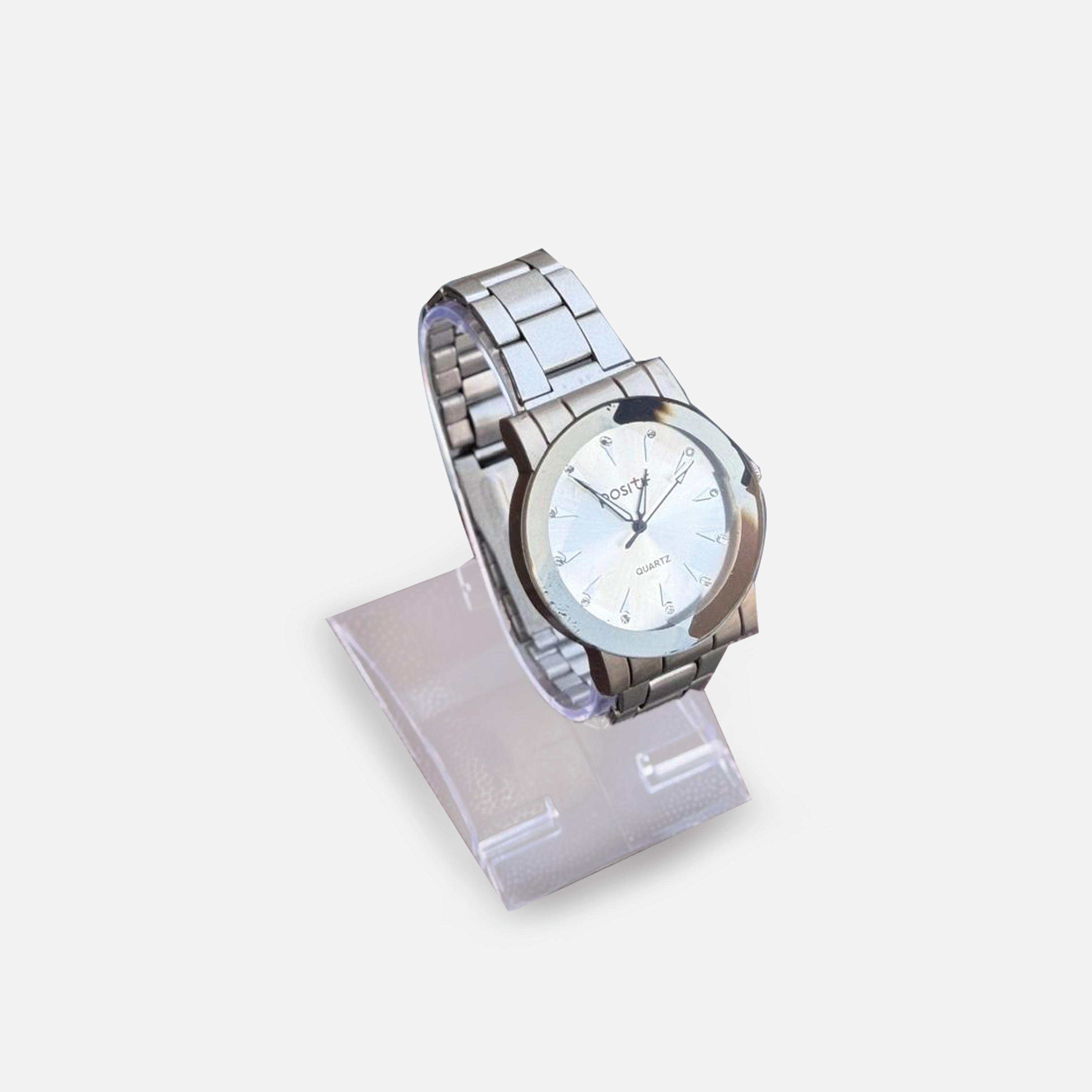 Positif Silver Men's Quartz Watch | Minimalist Stainless Steel Design